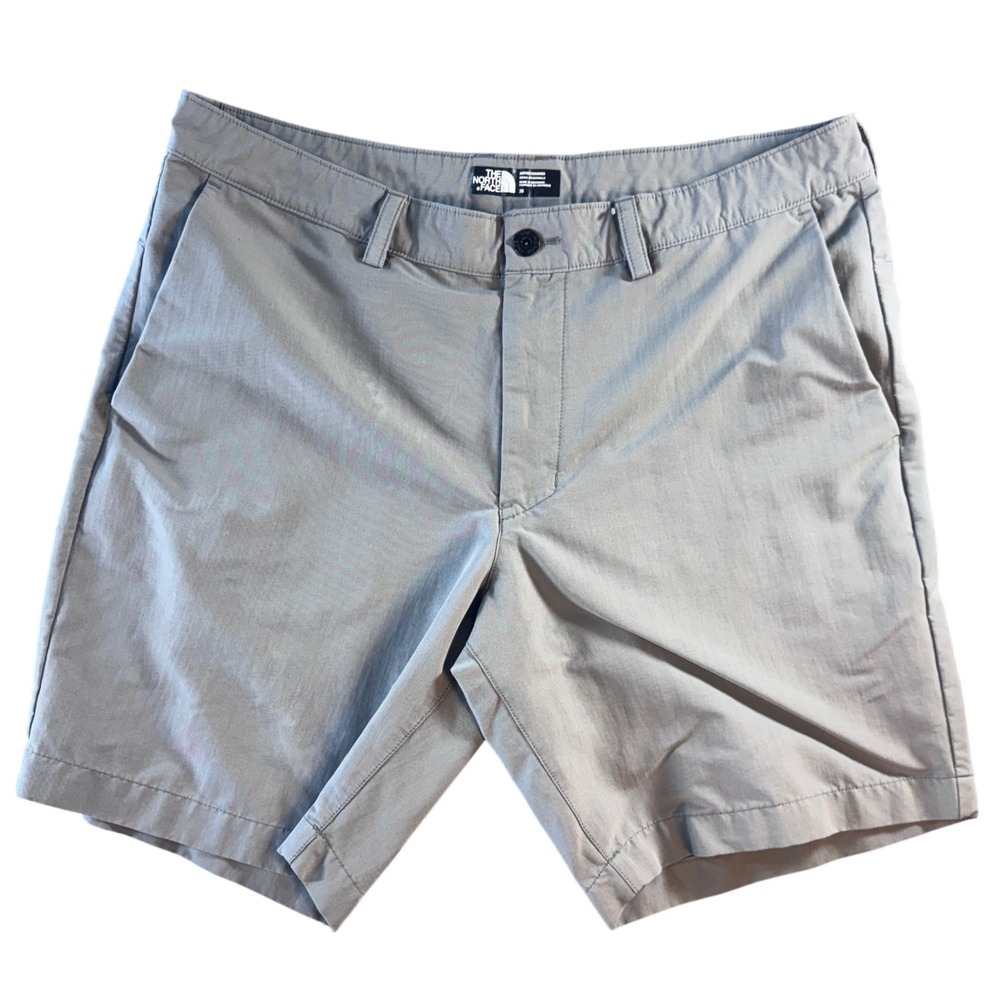 The North Face Mens Gray Flat Front Hiking Trail Shorts Size 36